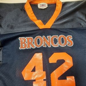 Vintage Denver Broncos #42Jersey Mens Lg- Xl NFL football Jersey *rare*